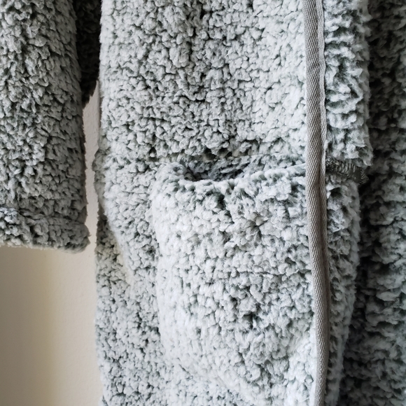 Faux Fur Hooded Sweater Jacket - Picture 8 of 10